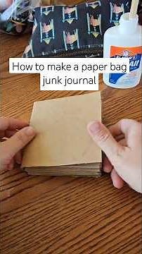 I made a small junk journal using paper bags. Watch as I show you how to make it #junkjournal #howto