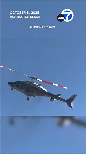Shocking video shows helicopter crash in Huntington Beach
