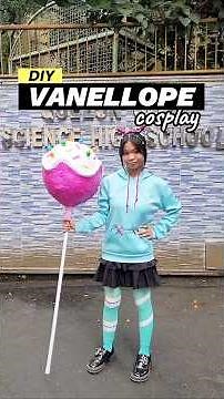 DIY VANELLOPE COSPLAY 🍭(for English month/Book character costume: Wreck It Ralph) #diy #cosplay