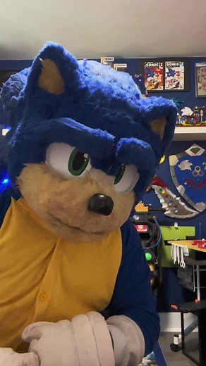 Sonic Fursuit Cosplay: How Bout No Meme Reaction
