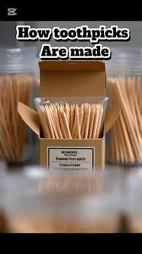 "This is how they make toothpicks" | factory process| #shorts