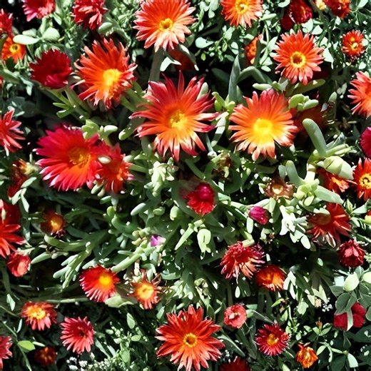 Delosperma Cooperi Ice Plant Cuttings, Ruby Purple Succulent Ground Cover, Landscaping Plant - Etsy