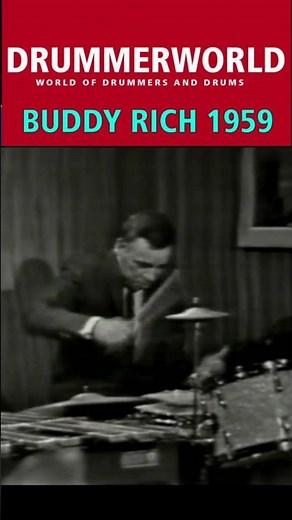 BUDDY RICH DRUM SOLO 1959 #buddyrich #drumsolo #drummerworld