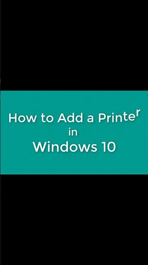 Add A Local Printer in Windows 10/11Video #printer #windows #system #printing #canon #epic #love