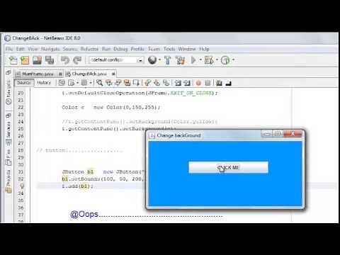Java Swing Tutorial 3 how to create Button and using ActionListener