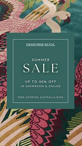 Elevate your home with the timeless elegance of our luxury handknotted rugs. ⁠ Handmade by skilled artisans to ensure premium quality. ⁠ ⁠ Enjoy up to 20% off during the Designer Rugs Summer Sale — available instore and online.⁠ https://www.designerrugs.com.au/ ⁠ #Designerrugs #Summersale | Designer Rugs