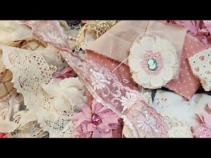 Fabric flower Tutorial, Cotton Rag Flower for a rag wreath. Long form diy.