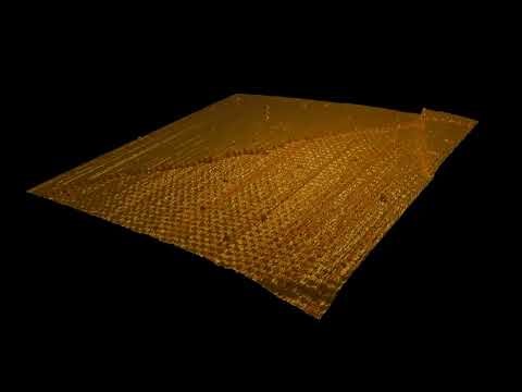 Moiré pattern on HOPG sample - STM render