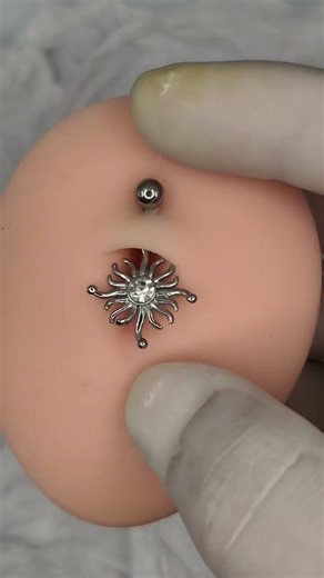 Navel piercing fake toy #navelpiercing #piercing #asmr #shorts