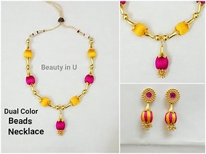 Simple Silk Thread Necklace | Tutorial