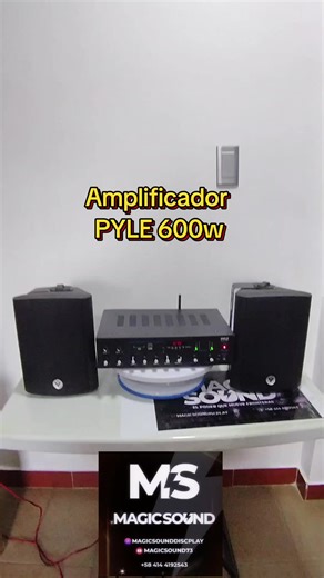 Amplificador Pyle 600w Bluetooth, usb, fm, Sd #magicsound #prendetufiesta #palmundo #miguelagardera #enviosgratis