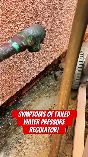 How to troubleshoot a failed water pressure regulator #plumbing #diy #homeimprovement