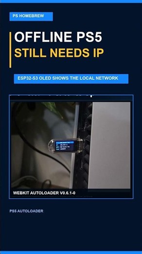 ESP32 PS5 Autoloader Puts Network Details on OLED