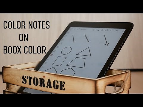 Taking COLOR Notes on the Onyx Boox Nova 3 Color