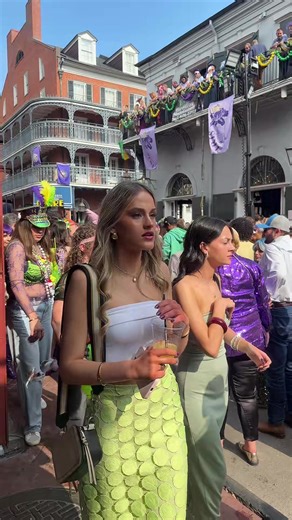 Bourbon Street Madness During Mardi Gras