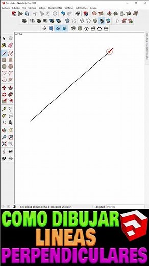 😎🤘 como dibujar líneas perpendiculares en sketchup 📐📏📝✒