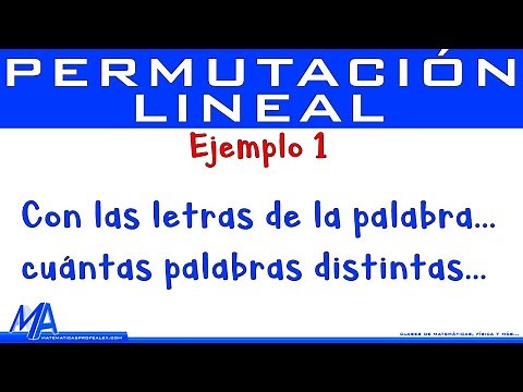 Permutación lineal | Ejemplo 1