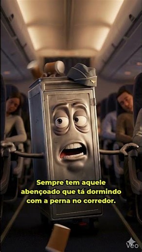 😤✈️ OBJETOS DA CLASSE ECONÔMICA DESABAFAM 💺😱 #shorts #comedia #animação"