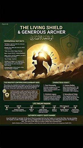 Abu Talha al-Ansari (RA) | The Living Shield & Most Generous Ansari