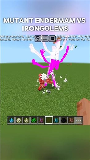Mutant ender dragon vs irongolems#viral#shorts
