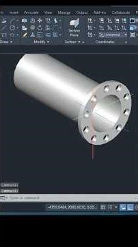 AutoCAD tutorial | 3D design | Practice video ‪@cadmasteryy‬ #autocad #shorts #viral