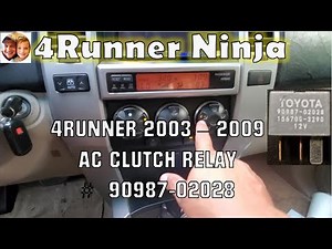 AC Mag Clutch Relay Replacement - 4Runner 2003 - 2009