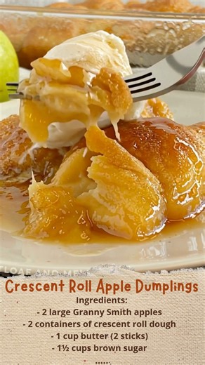 Crescent Roll Apple Dumplings 🍏🥐✨ Get ready for a warm and cozy dessert! These golden dumplings wrap tart apples in buttery crescent dough, baked in a sweet caramel-like sauce with a fizzy twist. Comfort food at its finest! 🥰 | Cakecrafted Recipes