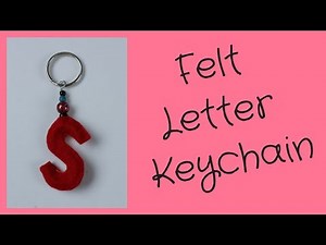 DIY Letter Keychain Tutorial