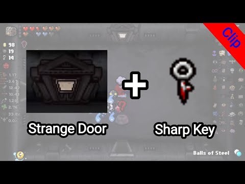 sharp key and strange door interaction | The Binding of Isaac Repentance clip