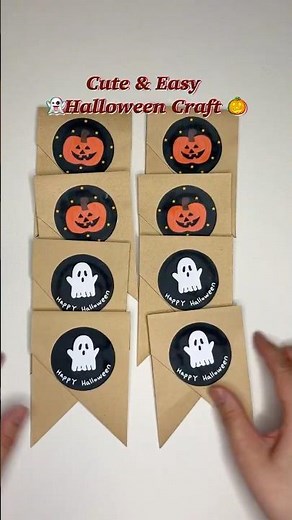 🎃Cute Halloween Garland DIY | Easy Paper Craft