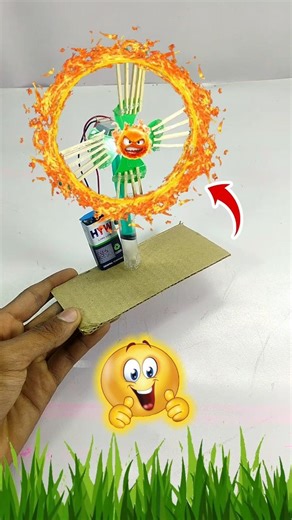 Dc motor project || easy science project #shorts