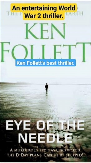 Eye of the Needle by Ken Follett. #read #booktube #booktok #book #historical #books #bookstagram