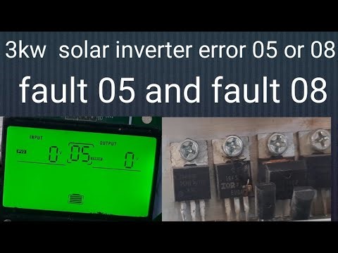 3kw solar inverter error 05 or 08 china inverter fault 05 repair.solar inverter repair