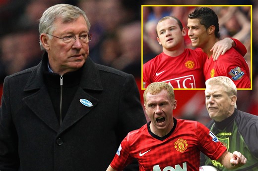 legendary Sir Alex Ferguson best-ever Man United XI: Wayne Rooney, Cristiano Ronaldo and Eric Cantona in attack, as Gary Neville, Roy Keane and Peter Schmeichel also feature in trophy-laden team