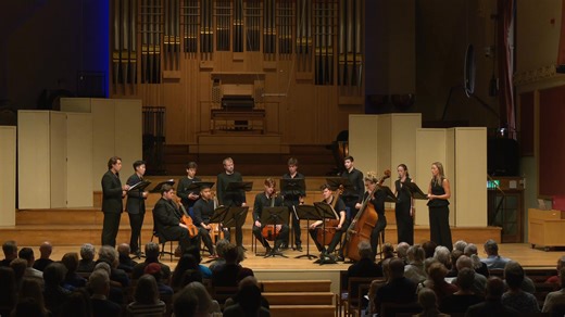 Clip of the ending of my new piece for choir ‘Drop, Drop Slow Tears’ performed at RAM in September to celebrate the 400 year anniversary of Gibbons’ death. | Luca Zucchi