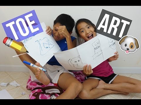TOE ART CHALLENGE!!