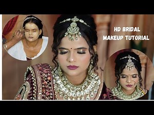 HD Bridal Makeup Tutorial Step by Step | Flawless Long Lasting Bridal Makeup for Beginners