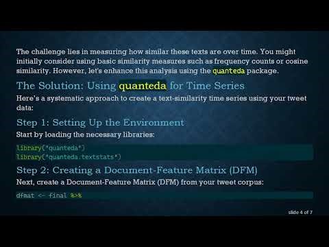 Understanding Text-Similarity Time Series in a Corpus of Tweets
