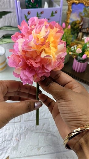 How Make Hydrangea Flowers/DIY Flowers Making Ideas/#shorts #craft #diy #flowers