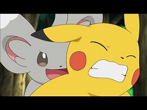 Minccino Tickles Pikachu - Pokemon Black & White