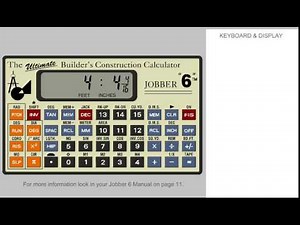 Jobber 6 Construction Calculator - Getting Started by Entering Dimensions