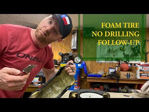 Lawn Mower Tire Repair FOAM Fill - Followup