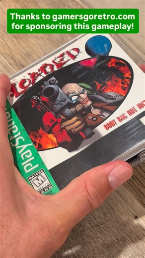 Retro style Nintendo, Playstation, and Sega video games gamer. on Instagram: "Thanks to @gamersgoretro , who gave me this fantastic copy of LOADED as the official sponsors of…me playing PlayStation One on a CRTV 😂 ! I needed this one for the collection, and they sent me a nice copy of it with the case. GamersGoRetro.com is a new retro gaming site (which is an offshoot of Gamers, Inc, a retro gaming store in Orlando, FL). I definitely recommend supporting these guys! Link in my story. They have 