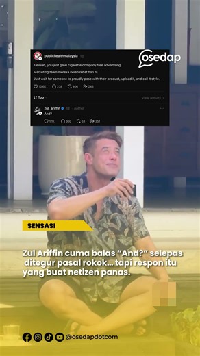 Pelakon Zul Ariffin menjadi perhatian ramai