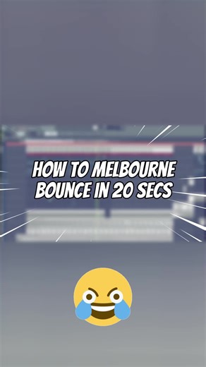 How to Melbourne BOUNCE in 20 secs ? #flstudio #tutorial #melbournebounce