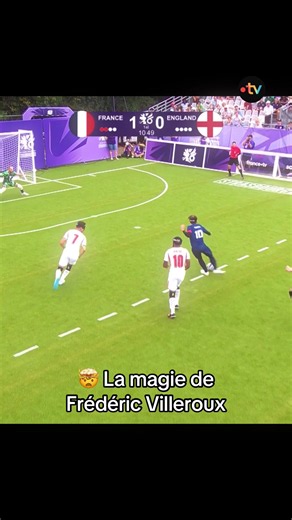 Frédéric Villeroux quadruplé et victoire France vs Angleterre - Cécifoot