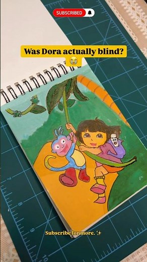Why was Dora asking us every time? 🥲#doratheexplorer #dorapainting #nostalgia #viralshorts #art