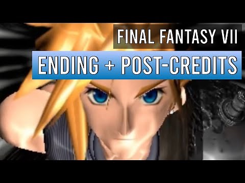 Original Final Fantasy 7 ending and post-credits scene (HD)