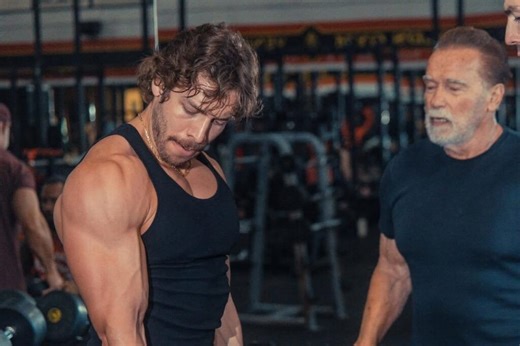 Arnold’s son Joseph Baena secures 3 wins in bodybuilding debut