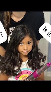 Dyson airwarp complete styler, curling kids hair. Doing kids hair with Dyson styler. #airwrap